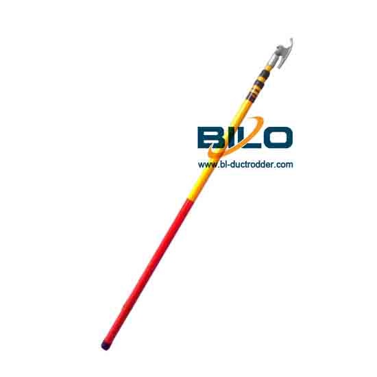 Fiberglass telescopic hot stick